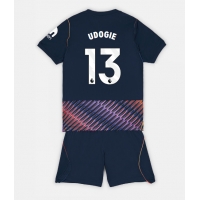 Camisa de Futebol Tottenham Hotspur Destiny Udogie #13 Equipamento Secundário Infantil 2026-27 Manga Curta (+ Calças curtas)